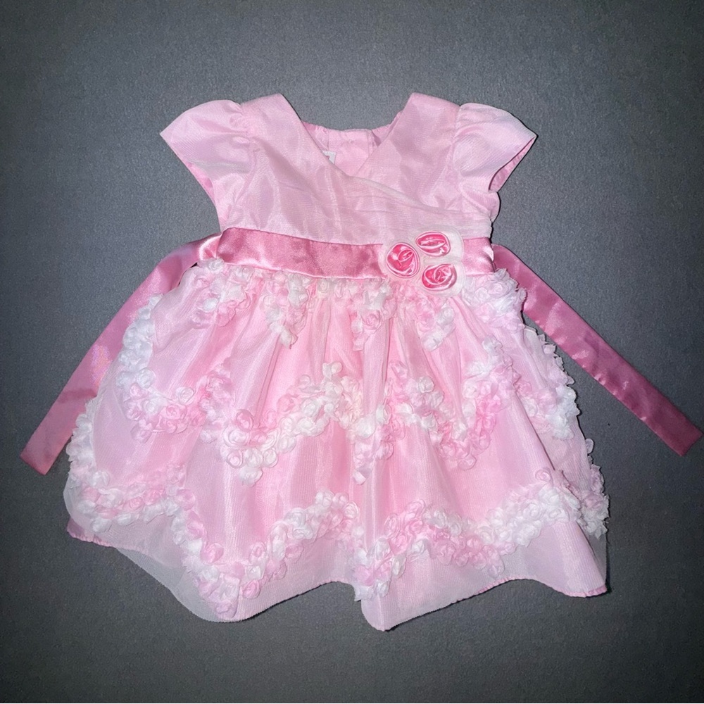 Jessica Ann Pink Baby Dress‎ Infant 12 months